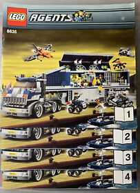 LEGO Agents 8635 Mobile Command Center - Instruction Manuals ONLY - No Bricks