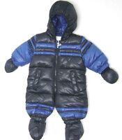 DIESEL Infant Baby Boy Hooded Snowsuit Navy Blue MSRP $ 120.00