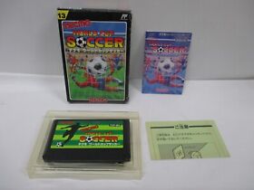 NES -- TECMO WORLD CUP SOCCER -- Box. Famicom, JAPAN Game. 10813