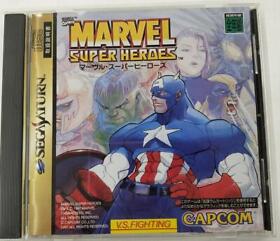 Capcom Marvel Super Heroes T-1215G Sega Saturn Software