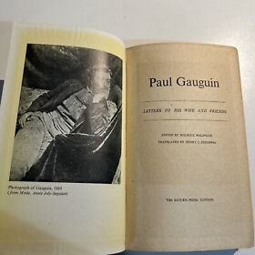 Paul Gauguin: Letters To His Wife And Friends, Hardcover 1949, Saturn Press