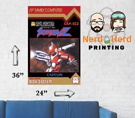 Section-Z Famicom Disk NES Box Art Poster Multiple Sizes
