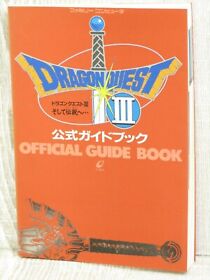 DRAGON QUEST III 3 Official Guide w/Map Nitnendo Famicom Book 1988 EX33
