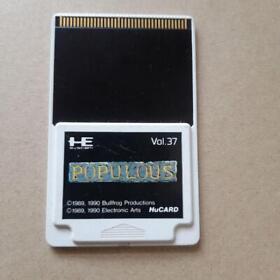 Populous for NEC PC Engine PCE HuCard w/o Case Japanese
