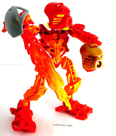 LEGO Bionicle 2010 Stars Tahu Minifigure Red & Gold Masks Marble Flame Set 7116