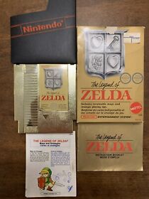 1987 The Legend of Zelda NES Gold Box (Game Working!)