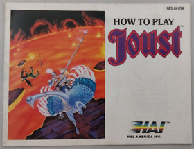 Joust - Instruction Manual Only (Nintendo Entertainment System, NES 1988)