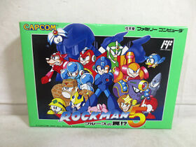 ROCKMAN 5 Megaman Famicom Nintendo Capcom Japan Import Free shipping FedEx