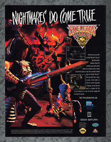 Skeleton Warriors Sega Saturn Print Ad Vintage Art C 1996