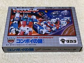 Transformers Mystery of Convoy Famicom Japanese TAKARA NES Box