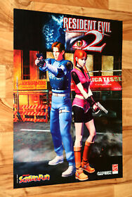 Resident Evil 2 Leon Claire Redfield / Lara Croft Poster PS1 GameCube Dreamcast