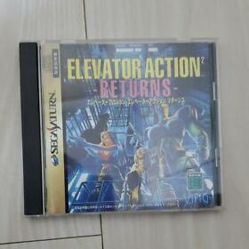 Used Taito 1997 Elevator action Returns Sega Saturn Action japanese Retro Game 