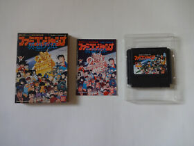 FAMICOM JUMP HERO RETSUDEN Nintendo Famicom BANDAI NES 1989 w/Box Manual Japan