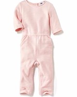 NEW Old Navy-Toddler Long French Terry Romper- Pink Size 4T