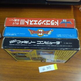 Dragon Quest 1,2,3 Set Famicom FC games japanese F/S Box with manual JP YA