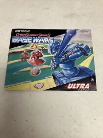Cyber Stadium Series Base Wars Manual Only! (Nintendo NES)