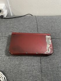 New Nintendo 3DS XL Metallic Red w/ Charger & Stylus - Top IPS