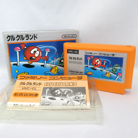 Clu Clu Land with Box & Manual [Nintendo Famicom JP ver.]