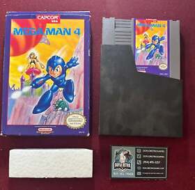NES - Mega Man 4 Original Nintendo Very Good W/ Box #0077