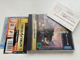 Sega Saturn Fighter's History Dynamite Japan JP GAME SS w/Spine Reg Card U160