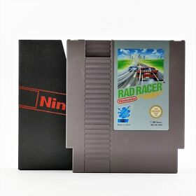 Gioco Nintendo NES: Rad Racer - Modulo Cartuccia + Schuber | PAL-B NOE