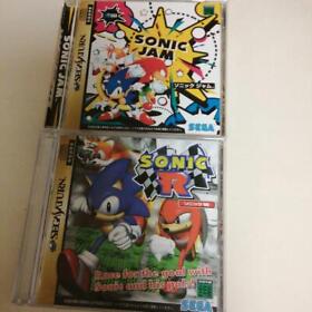 Lot 2 Games Sega Saturn Sonic Jam R Set Sonic the Headgehog SS Japan NTSC-J