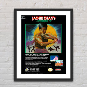 Jackie Chan's Action Kung Fu Nintendo NES Glossy Poster Print 18" x 24" G0060