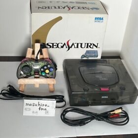 Sega Saturn SS Clear Skeleton Black Limited console This is Cool