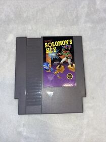 Carro de juego auténtico de Nintendo Solomon's Key (NES, 1987) probado funcionando 5 tornillos