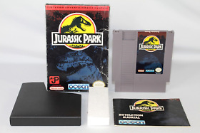 Jurassic Park NES Nintendo Complete CIB Authentic! Good Condition! RARE!