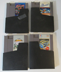 Lote de 4 Nintendo NES Juegos Ciudad Conexión Espía Cazador Jackyl Mármol con Mangas
