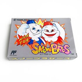 SNOW BROS Brothers - Empty box replacement spare case for Famicom Nick Tom tray
