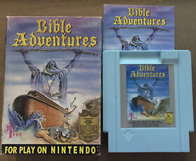 Bible Adventures (Nintendo Entertainment System, 1990) NES Blue Cart W/ Box