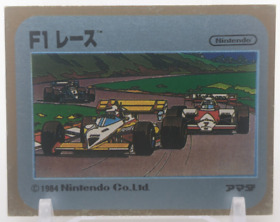 F1 Race #17 Family Computer Card Menko Amada Famicom Konami 1985 Vintage Japan A