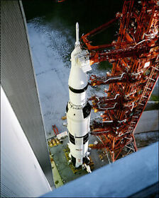 Saturn 5 Apollo 12 Booster 1969 Tower View Print 8X10