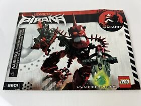 LEGO 8901 - Bionicle Piraka Hakann Instruction Manual BOOKLET Only