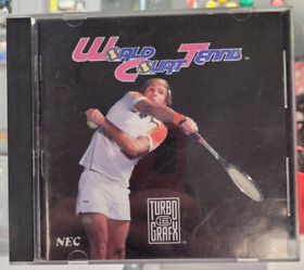 World Court Tennis (TurboGrafx-16, 1989) Case Manual and HuCard