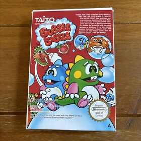 Nintendo entertainment system NES Boxed Game - Bubble Bobble Boxed