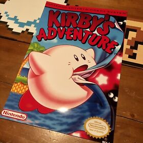 Kirby’s Adventure NES Cover Poster, 13 X 19