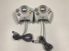 Lot of 2 - Sega Dreamcast White Controller HKT-7700 - Used & Tested