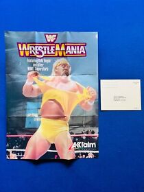 WWF Wrestlemania Insert Poster Brochure NES Nintendo ACL-HN-US Acclaim Reg Card