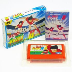 CAPTAIN TSUBASA II 2 Famicom Nintendo FC Japan Import NES Soccer NTSC-J Complete
