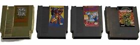 Lote: 4 Juegos NES: Zelda (Gold Edition), Metroid, Trick Shooting, TMNT 2; ¡PROBADO!