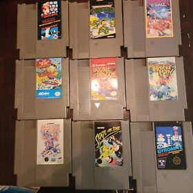 NES games Lot Originals...9 Total-Mario Bros-Ninja Turtles-Simpsons...and More