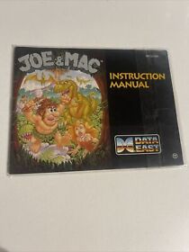 Joe & Mac Authentic Original NES Nintendo Manual Only Clean