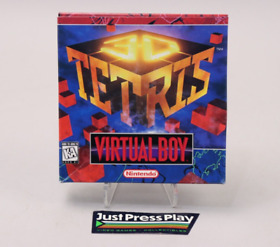 3D Tetris Nintendo Virtual Boy VB 1996 EX/NM CIB Complete in Box w/Manual