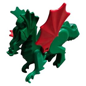 Lego Classic Green Dragon Minifigure with Red Wings 6076 6082 6087 Missing Parts