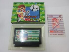 Nintendo Famicom NES -- Kunio Kun no Nekketsu Soccer League -- Box JAPAN