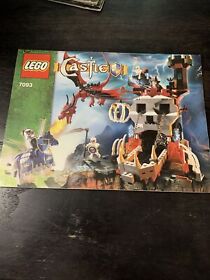 LEGO Castle 7093 Skeleton Tower Instructions Manual ONLY
