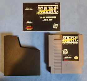 NARC (Nintendo Entertainment System, 1990) NES Authentic Game Cart Manual Sleeve